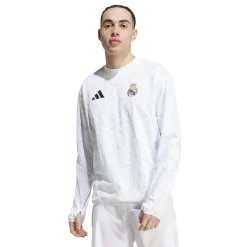 Hombre Adidas España, S.A.U Sudaderas*Sudadera Calentamiento Hombre Blanca 24/25