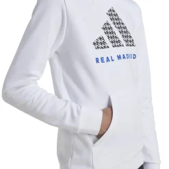 Hombre Adidas España, S.A.U Sudaderas|Sudaderas Capucha*Sudadera Capucha adidas Niños Blanca 24/25