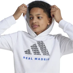 Hombre Adidas España, S.A.U Sudaderas|Sudaderas Capucha*Sudadera Capucha adidas Niños Blanca 24/25
