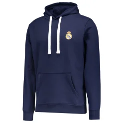 Hombre OSDM Sudaderas*Sudadera Capucha Azul Hombre ECO Essentials Real Madrid Escudo Color