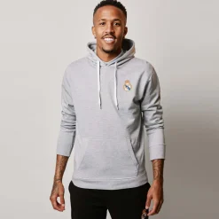 Hombre T&F Sudaderas*Sudadera Capucha Gris Claro Hombre Escudo Color Essentials