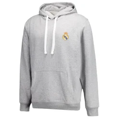 Hombre OSDM Sudaderas*Sudadera Capucha Gris Hombre ECO Essentials Real Madrid Escudo Color