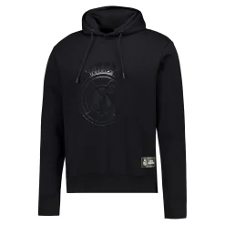 Hombre MBA Solutions Sudaderas*Sudadera Capucha Hombre Blackout Escudo Negra Real Madrid