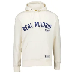 Hombre MBA Solutions Sudaderas*Sudadera Capucha Hombre Baseball Blanca Real Madrid