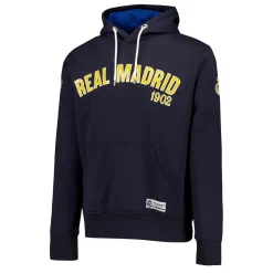 Hombre MBA Solutions Sudaderas*Sudadera Capucha Hombre Baseball Azul Marino Real Madrid