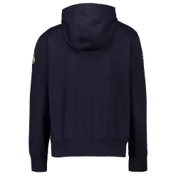 Hombre MBA Solutions Sudaderas*Sudadera Capucha Hombre Baseball Azul Marino Real Madrid