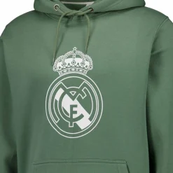 Hombre Sport Design Sweden AB Sudaderas*Sudadera Capucha Hombre Color Crest Verde Oscuro Real Madrid