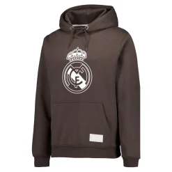 Hombre Sport Design Sweden AB Sudaderas*Sudadera Capucha Hombre Color Crest Negro Lavado Real Madrid