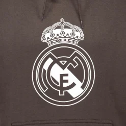 Hombre Sport Design Sweden AB Sudaderas*Sudadera Capucha Hombre Color Crest Negro Lavado Real Madrid