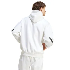 Hombre Adidas España, S.A.U Sudaderas|Sudaderas Capucha*Sudadera con capucha Hombre adidas Real Urban Blanca
