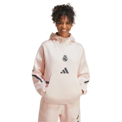 Mujer Adidas España, S.A.U Sudaderas|Chándal*Sudadera con capucha Mujer adidas Real Urban Rosa