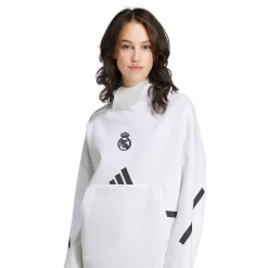 Mujer Adidas España, S.A.U Sudaderas|Sudaderas*Sudadera con capucha Mujer adidas Real Urban Blanca