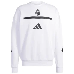 Hombre Adidas España, S.A.U Sudaderas|Sudaderas*Sudadera Hombre adidas Real Urban Blanca