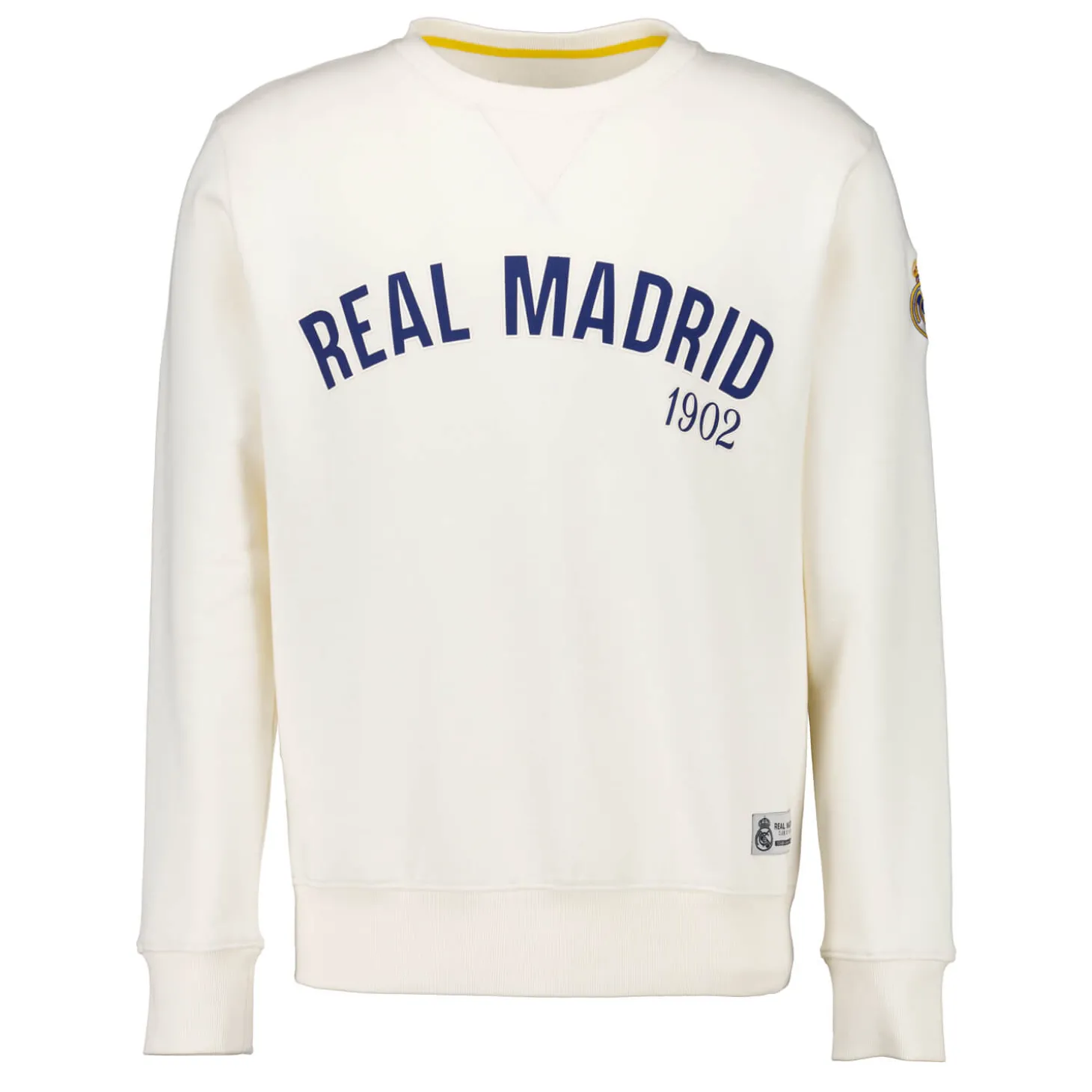 Hombre MBA Solutions Sudaderas*Sudadera Hombre Baseball Blanca Real Madrid