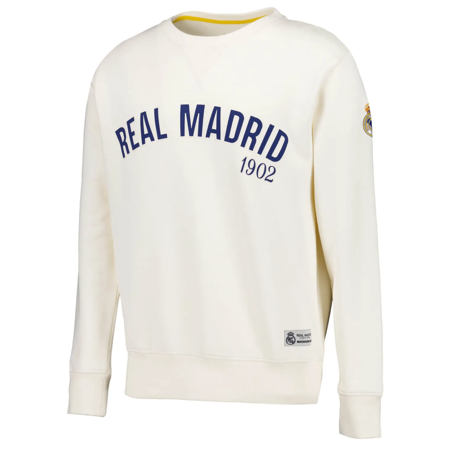Hombre MBA Solutions Sudaderas*Sudadera Hombre Baseball Blanca Real Madrid