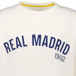 Hombre MBA Solutions Sudaderas*Sudadera Hombre Baseball Blanca Real Madrid