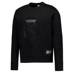 Hombre MBA Solutions Sudaderas*Sudadera Hombre Blackout Escudo Negra Real Madrid