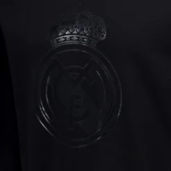 Hombre MBA Solutions Sudaderas*Sudadera Hombre Blackout Escudo Negra Real Madrid