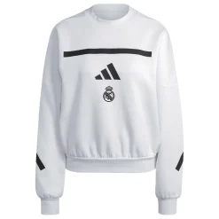 Mujer Adidas España, S.A.U Sudaderas|Chándal*Sudadera Mujer adidas Real Urban Blanca