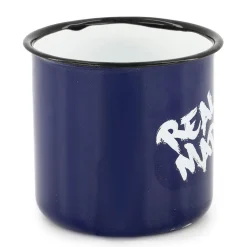 JLK Merchandising, S.L. Artículos Para Bebidas*Taza Metalica 350ml Texto Azul Real Madrid